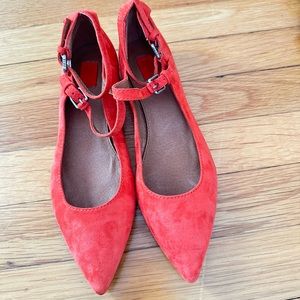 Frye Flats w/ Ankle Strap